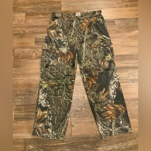 Vintage Mossy Oak Break Up Camo Men Cargo Pants Size Large-Camouflage Leaves